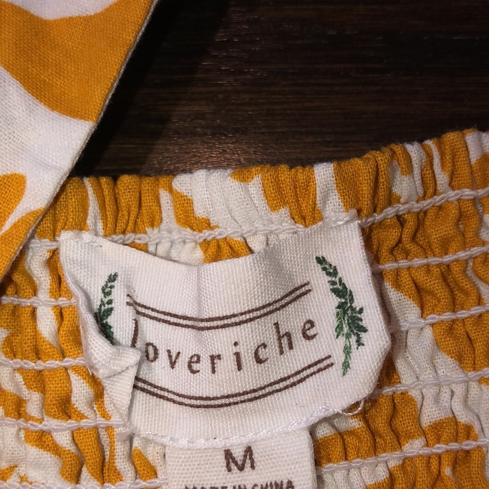 Loveriche mustard color boho dress size medium - Picture 4 of 6